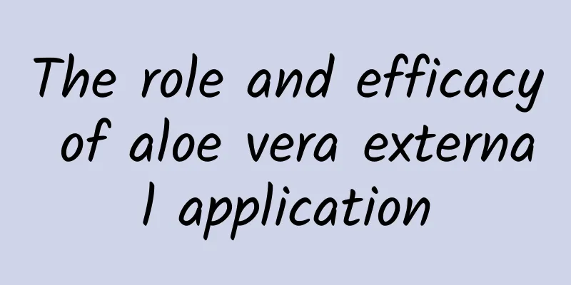 The role and efficacy of aloe vera external application