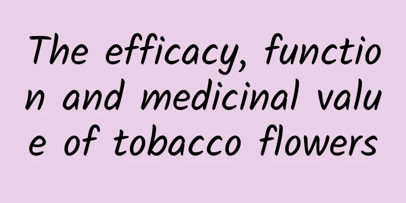 The efficacy, function and medicinal value of tobacco flowers