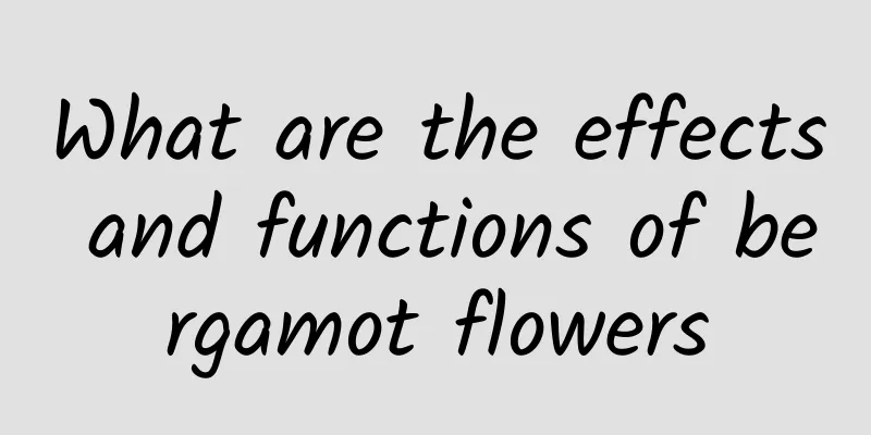 What are the effects and functions of bergamot flowers