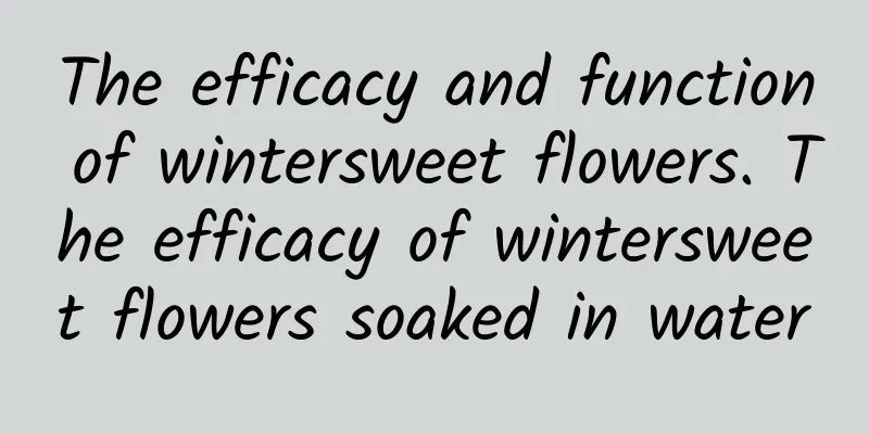 The efficacy and function of wintersweet flowers. The efficacy of wintersweet flowers soaked in water