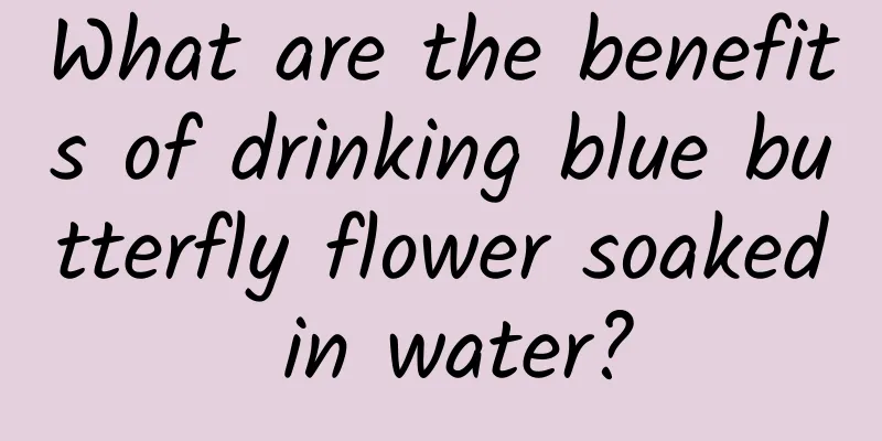 What are the benefits of drinking blue butterfly flower soaked in water?