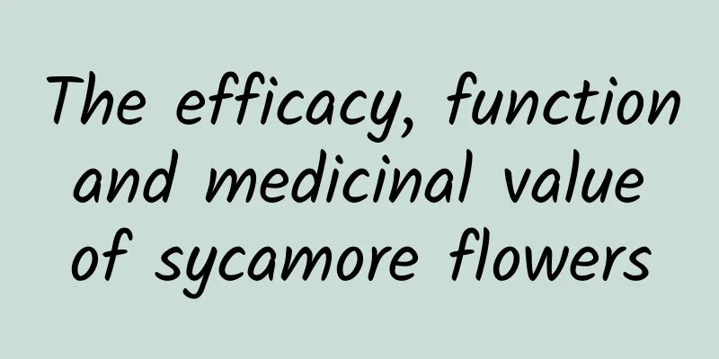 The efficacy, function and medicinal value of sycamore flowers