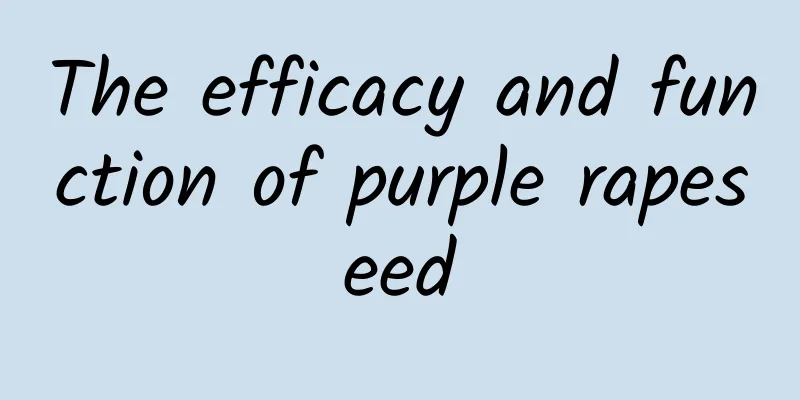 The efficacy and function of purple rapeseed