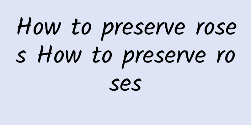 How to preserve roses How to preserve roses