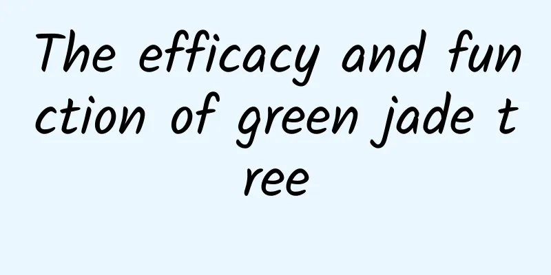 The efficacy and function of green jade tree