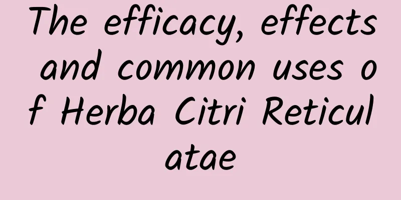 The efficacy, effects and common uses of Herba Citri Reticulatae