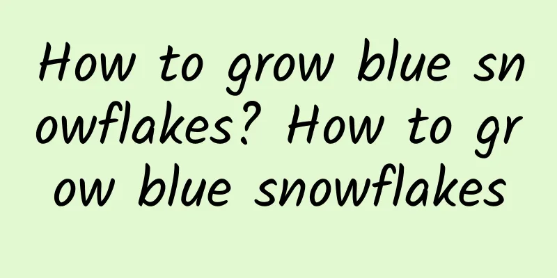 How to grow blue snowflakes? How to grow blue snowflakes