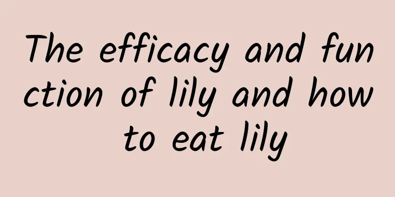 The efficacy and function of lily and how to eat lily