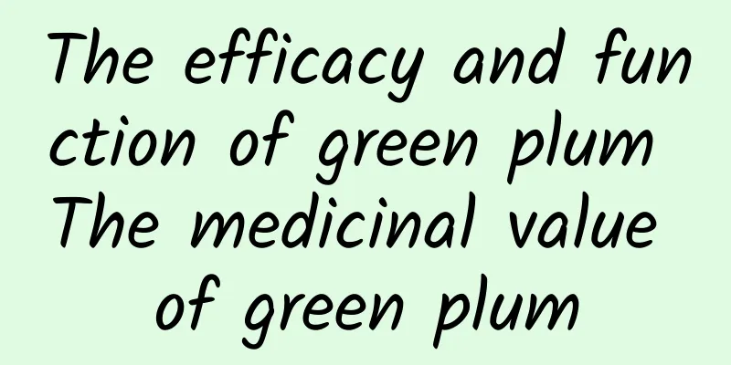 The efficacy and function of green plum The medicinal value of green plum