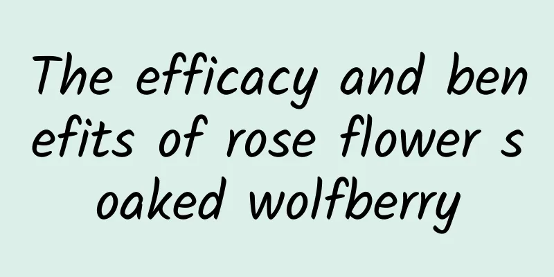 The efficacy and benefits of rose flower soaked wolfberry