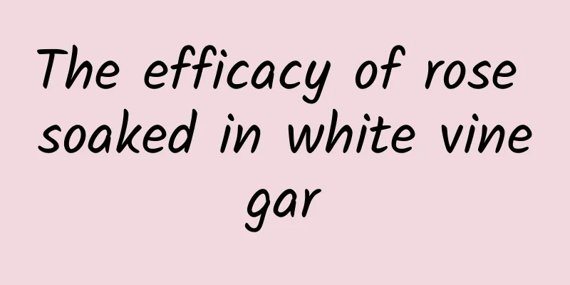 The efficacy of rose soaked in white vinegar