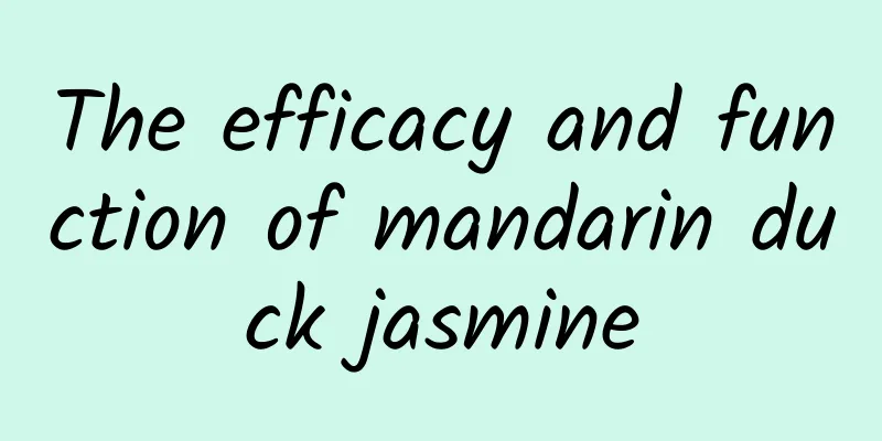 The efficacy and function of mandarin duck jasmine