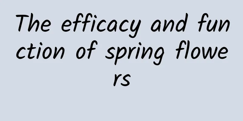 The efficacy and function of spring flowers