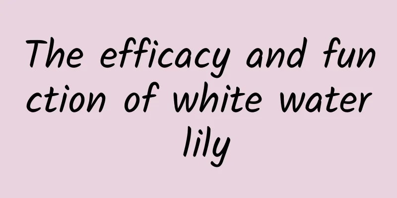 The efficacy and function of white water lily