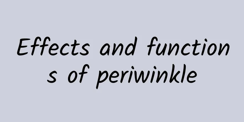 Effects and functions of periwinkle