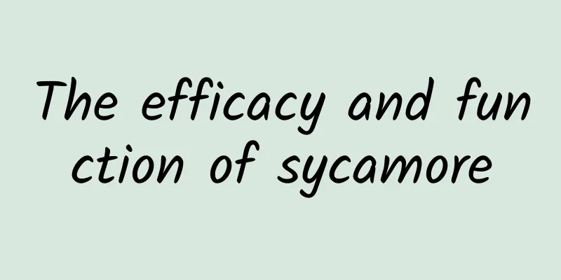 The efficacy and function of sycamore