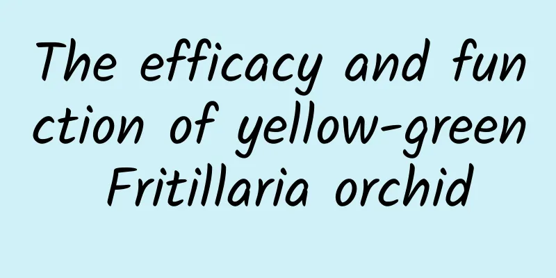 The efficacy and function of yellow-green Fritillaria orchid