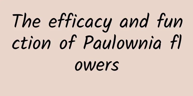 The efficacy and function of Paulownia flowers