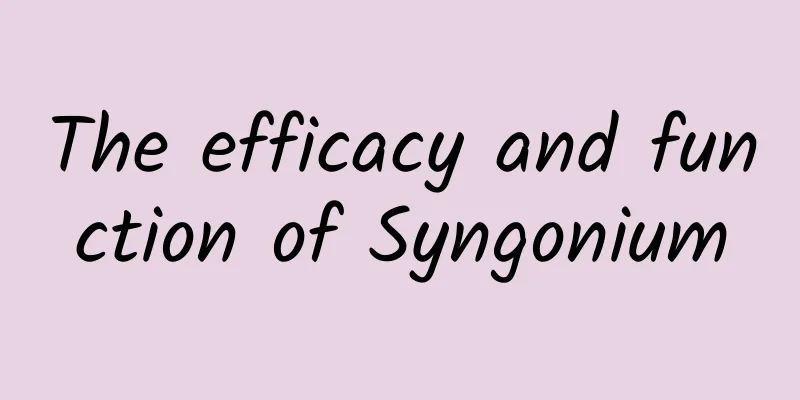 The efficacy and function of Syngonium