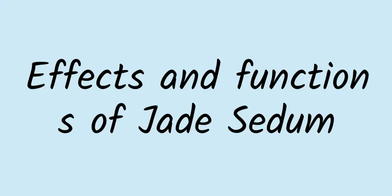 Effects and functions of Jade Sedum