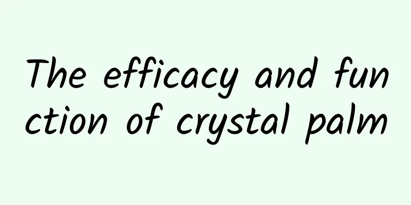 The efficacy and function of crystal palm