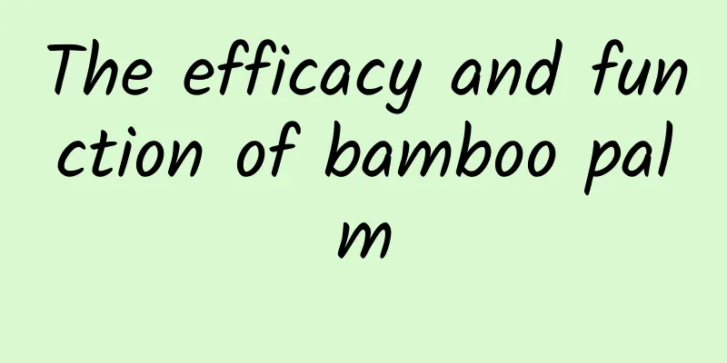 The efficacy and function of bamboo palm