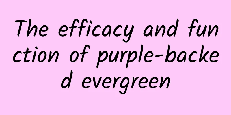 The efficacy and function of purple-backed evergreen