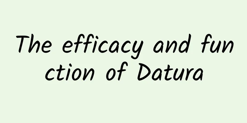 The efficacy and function of Datura