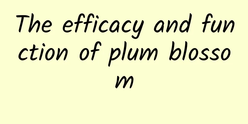 The efficacy and function of plum blossom