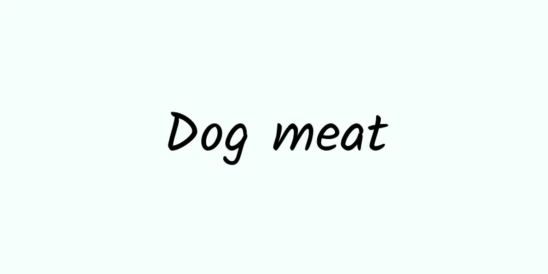 Dog meat