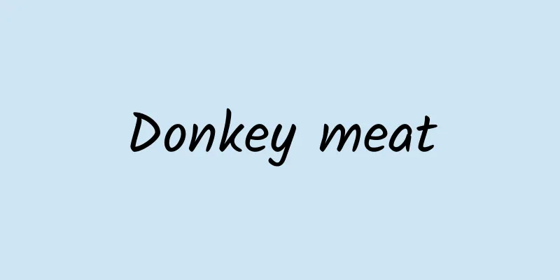 Donkey meat