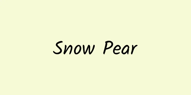 Snow Pear