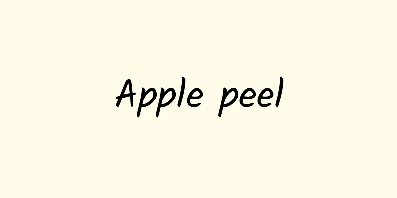 Apple peel