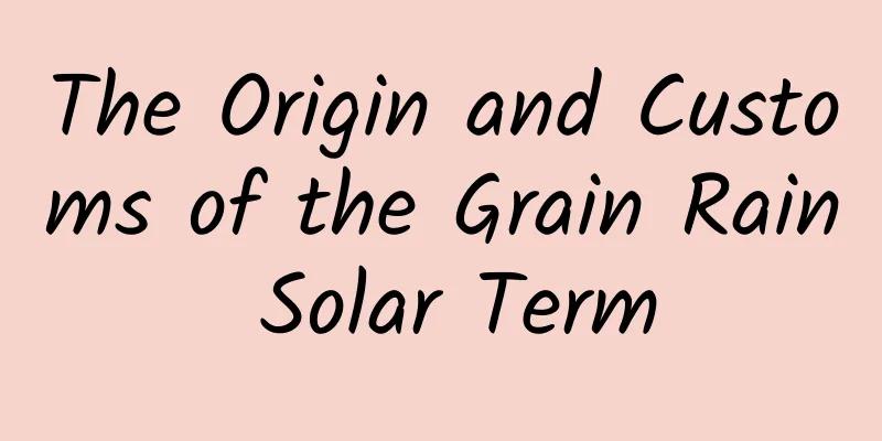 The Origin and Customs of the Grain Rain Solar Term