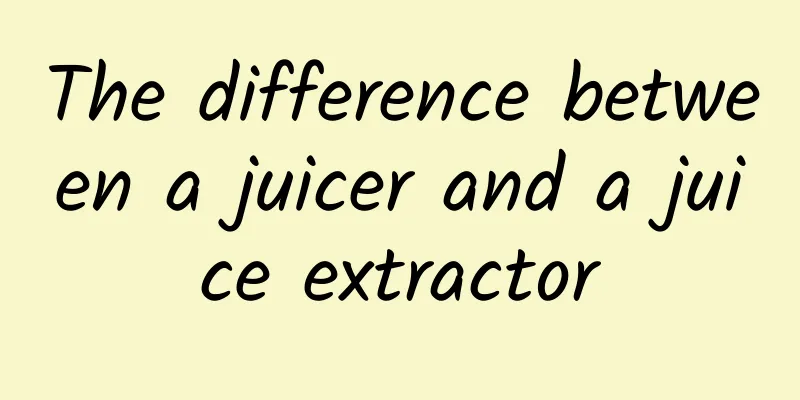 The difference between a juicer and a juice extractor