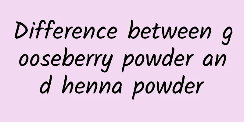 Difference between gooseberry powder and henna powder