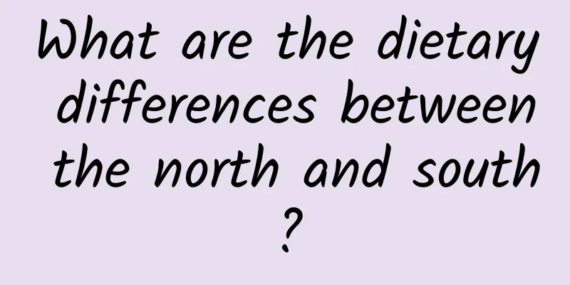 What are the dietary differences between the north and south?