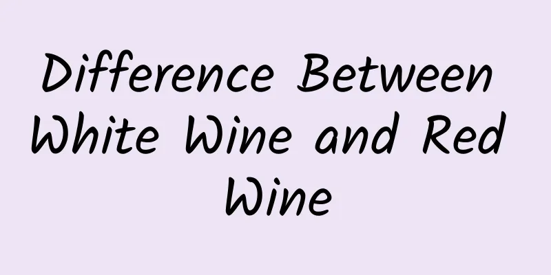 Difference Between White Wine and Red Wine