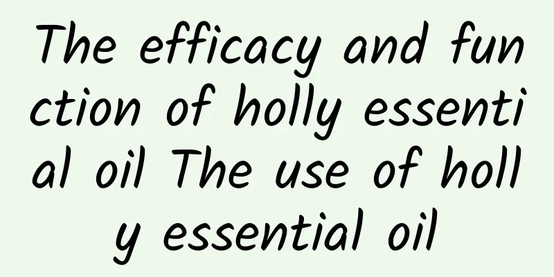 The efficacy and function of holly essential oil The use of holly essential oil