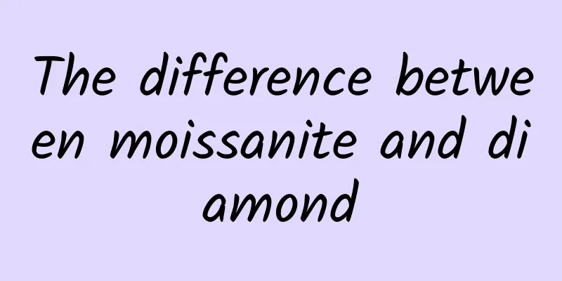 The difference between moissanite and diamond