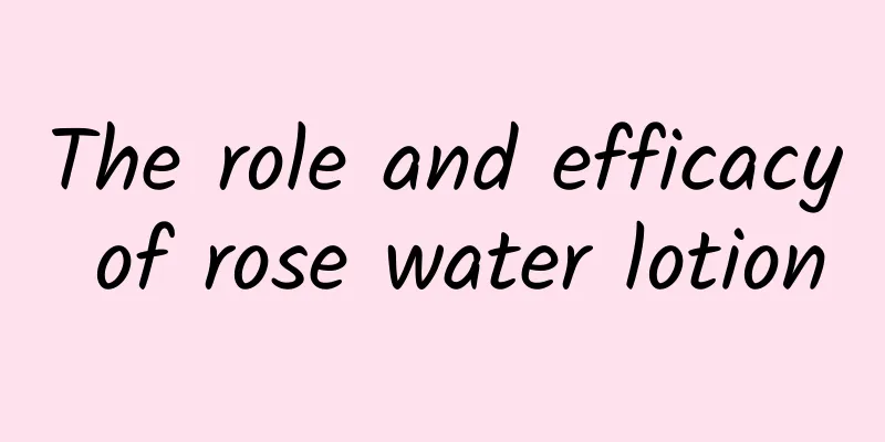 The role and efficacy of rose water lotion