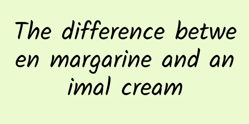 The difference between margarine and animal cream