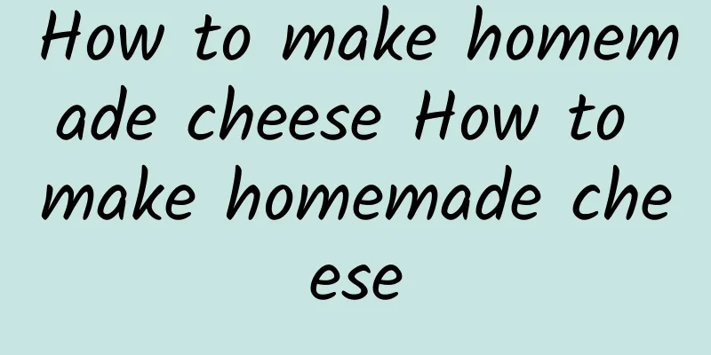 How to make homemade cheese How to make homemade cheese