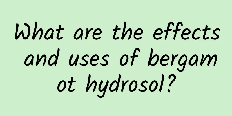 What are the effects and uses of bergamot hydrosol?