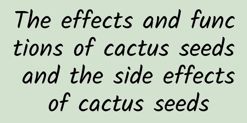 The effects and functions of cactus seeds and the side effects of cactus seeds