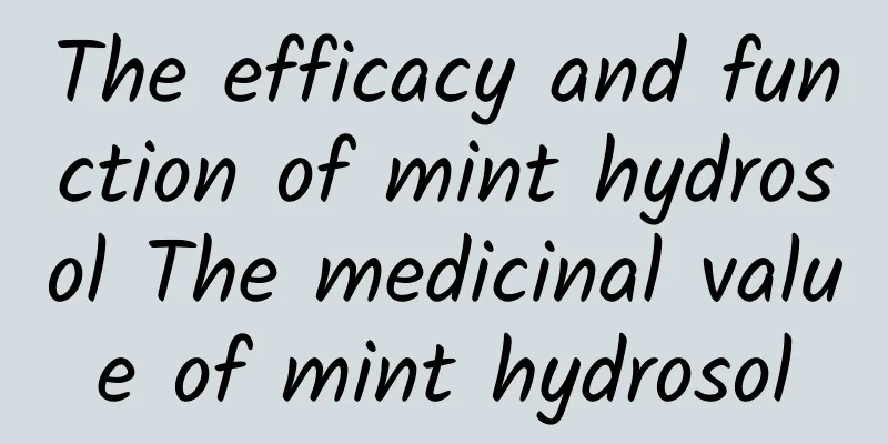 The efficacy and function of mint hydrosol The medicinal value of mint hydrosol