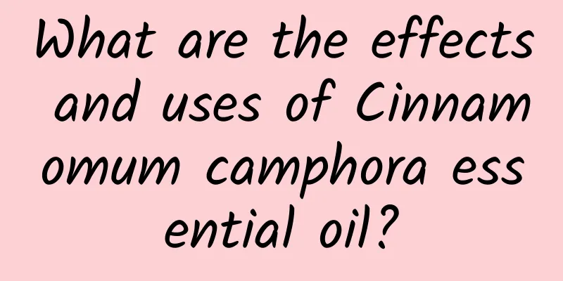 What are the effects and uses of Cinnamomum camphora essential oil?