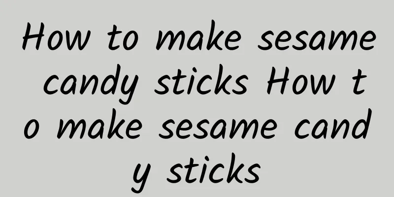 How to make sesame candy sticks How to make sesame candy sticks