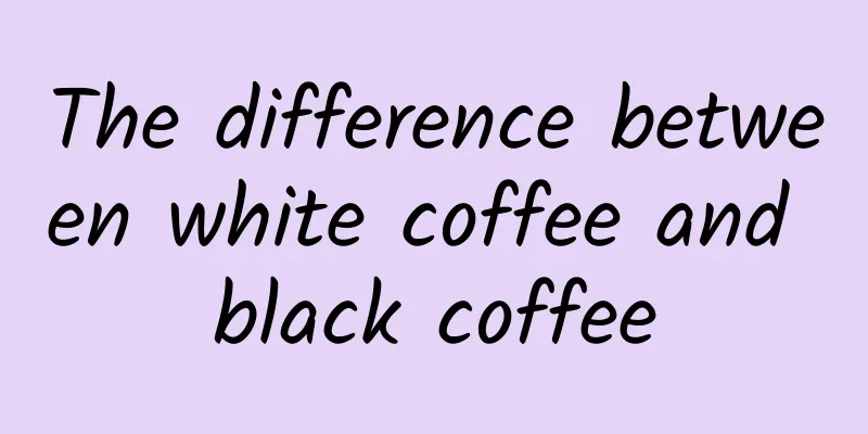 The difference between white coffee and black coffee