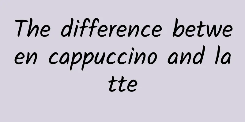 The difference between cappuccino and latte